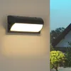 Image de Comely - Applique Murale Exterieur, 18W 3000K Étanche IP65 Noir Moderne Lampe led Murale En Aluminium, Luminaire Led Murale Pour Cour, Jardin,