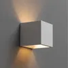 Image de Applique plâtre cube blanc - Nevada