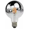 Image de Ampoule led E27 Filament 4W G95 Reflet Argent - Blanc Chaud 2300K - 3500K - silamp