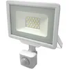 Image de Projecteur led Extérieur 20W IP65 blanc avec Détecteur de Mouvement Crépusculaire - Blanc Chaud 2300K - 3500K Silamp