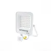 Image de Projecteur led Extérieur 30W IP65 blanc avec Détecteur de Mouvement Crépusculaire - Blanc Neutre 4000K - 5500K Silamp