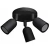Image de Optonica - Spot led en saillie Triple Orientable noir pour ampoule GU10 - silamp