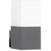 Image de Applique Murale Grise LED IP44 Alu pour ampoule E27 - SILUMEN