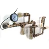 Image de Applique murale rétro - Éclairage mural industriel - Éclairage intérieur - Lampe murale vintage - Tube d'eau avec cinq sources de lumière - Pour