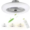 Image de Vingo   Ventilateur de plafond léger avec lumière LED   3 vitesses   Télécommande   Minutage 1/2/4h   Diamètre 55 cm   Blanc froid/neutre/chaud