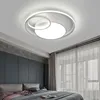 Image de Gojoy - Moderne Plafonnier rond acrylique led plafonnier salon 32W chambre éclairage (lumière froide, chaude, neutre)