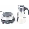 Image de Gojoy - Cafetière électrique à expresso en acier inoxydable avec cuisinière électrique (4 tasses, 200 ml)