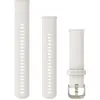 Image de Garmin Bracelet En Silicone 20 Mm Fermeture Rapide Avec Boucle Dorée De Montre Blanc Ivoire