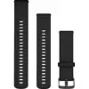Image de Garmin Bracelet En Silicone 22 Mm Fermeture Rapide Avec Boucle Gris Ardoise De Montre Noir