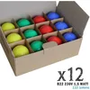 Image de Lot de 12 ampoules led B22 1,5W Rouges, Bleues, Vertes et Jaunes (équivalence 15W) pour Guirlande Extérieure Limão non-dimmable