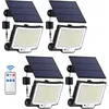 Image de Lampe Solaire Extérieur avec Détecteur de Mouvement [228LED/3 Modes] Lumière Solaire Extérieure avec Télécommande, Étanchéité IP65 led Solaire