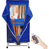 Image de Sèche-Linge Électrique Portable Séchoir à Air Chaud Sèche-Linge par Ventilation Penderie Chauffante Double Couche Armoire Séchoir avec Télécommande