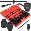 Image de Jeu de douilles 26 pièces 3/4' et 1' 21-65 mm Douilles voiture Camion Boîte à cliquet Kit d'outils