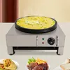 Image de Machine à crêpes électrique de 16' avec écarteur en bois pour cuisines, restaurants, etc