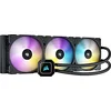 Image de Corsair iCUE H170i ELITE CAPELLIX Watercooling pour processeur (33 voyants LED RGB dynamiques, Ventilateurs de 140 mm, Radiateur de 420 mm, COMMANDER CORE, Ventilateur Zero RPM) Noir en occasion ou reconditionné