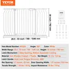 Image de Mophorn   Barrière de sécurité extensible 75-135 cm   Hauteur 76 cm   Installation sans perçage   Ouverture 180°   Double verrouillage   Pour enfants