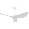 Image de Ventilateur de plafond intérieur et extérieur moderne de 38" sans lumière,3 Pales avec télécommande de moteur DC,Blanc