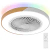 Image de Andyou - Ventilateur plafond, Ventilateur Plafond avec Lampe led, 6 Vitesse du Vent, 18 w led 3000 K-6000 k
