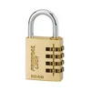 Image de THIRARD - Cadenas à combinaison RB, laiton, 3 chiffres, intérieur, anse acier, 40mm - THIRARD