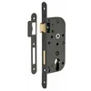 Image de Boitier de serrure encastrable à cylindre pour porte d'entrée, axe 40mm, bouts ronds, noir - Thirard