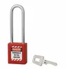 Image de Cadenas de consignation loto Lockout Tagout 40 mm anse acier ø 6 x 76 mm rouge - Thirard