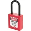 Image de Thirard   Cadenas de consignation LOTO Lockout Tagout 40 mm   Anse nylon Ø 6 mm   Sécurité électrique   Mécanisme à goupilles   Résistant à la