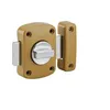 Image de Verrou à bouton Alouette pour porte intérieure, 50mm, acier, époxy bronze - Thirard