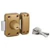 Image de Thirard   Verrou trafic 6 double cylindre 45 mm   Acier embouti   Protection contre perçage et arrachement   4 clés réversibles en laiton nickelé