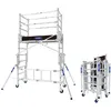 Image de Tubesca Comabi   Échafaudage roulant télescopique 3,80 m   Charge maximale 200 kg/m²   Montage rapide sans outils   Aluminium léger et robuste