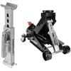 Image de Autobest   Béquille de sécurité réglable pour cric roulant   Capacité 2 tonnes   Amplitude de course 200 à 350 mm   Acier galvanisé 3 mm