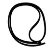 Image de Joint de porte (AS0010960) Lave-vaisselle blanco Brandt cda, de dietrich, domeos, dominox, edesa, fagor, foster, franke, kleenmaid, mertz, novy,