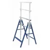 Image de Outifrance   Tréteau métallique réglable 15-128 cm   Charge maximale 125 kg   Tube ø 25 mm   Pliable en acier galvanisé