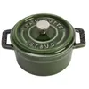 Image de STAUB Cocotte ronde, en fonte, vert basilic, 10 cm