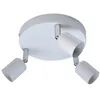 Image de Plafonnier 3 spots, fer blanc Basic - Centrale Brico