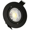 Image de Arlux Lighting - kit 3 spots noirs encastrables jade Orient. module triac 5W, 4000K, 400lm, Ø83