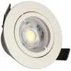 Image de Arlux Lighting - kit 3 spots blancs encastrables jade Orient. module triac 5W, 2700K, 400lm, Ø83