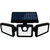 Image de Spot Solaire 3 Tetes Avec Ir 800 Lumens