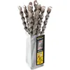 Image de Pack de 12 Forets béton Twister plus 2 taillants SDS plus - 108L Ø 6 Long. Utile 50 Long. totale 110