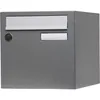 Image de Renz - Boîte aux lettres normalisée 1 porte extérieur acier gris brillant