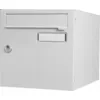 Image de Renz - Boîte aux lettres normalisée 2 portes extérieur acier gris brillant