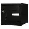 Image de Renz - Boîte aux lettres normalisée 2 portes extérieur acier noir mat