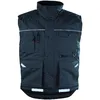 Image de Gilet de travail matelassé sans manche ripstop - Noir l - 48/50