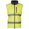 Image de Gilet de travail d'hiver sans manche réversible haute visibilité hi-way - Jaune FLuo l - 48/50