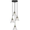 Image de Suspension Alak verre noir D18cm Atmosphera créateur d'intérieur