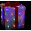 Image de Fééric Lights And Christmas - Décoration lumineuse d'extérieur de Noël en forme de paquet cadeau avec 50 led multicolores, 8 jeux de lumière,