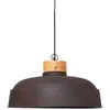 Image de Luminaire Suspension en Métal aspect vieilli et Bois de Manguier d 57 cm Atmosphera