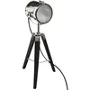 Image de Lampe Projecteur En Métal Et Bois Noire Atmosphera