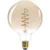 Image de Atmosphera - Ampoule led avec filament torsade E27 - ambre - d 12,5 x h 17,5 cm - Livraison gratuite