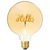 Image de Atmosphera - Ampoule led ambrée E27 avec inscription 'Hello'   Luminaire décoratif et créatif pour intérieur