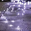 Image de Guirlande cuivre led à piles - 1.05 mètre - Blanc Froid